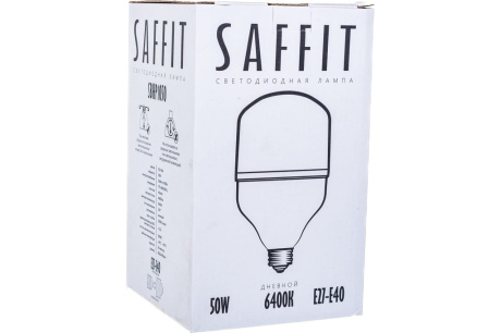 Купить Лампа SAFFIT SBHP1050  50W  230V E27+переход Е40 6400K 55095 фото №2
