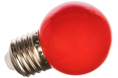 Купить Лампа LED-G45-1W RED E27/FR/C Volpe фото №1